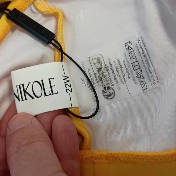 Hanna Nikole Womens Size 22W Plus Size Bikini Set 2 Piece High Waisted Swimsuit - Picture 11 of 14